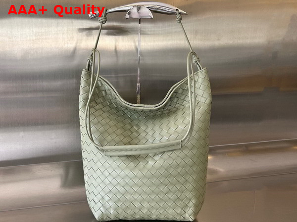 Bottega Veneta Sardine Hobo Bag in Travertine Intrecciato Leather Replica