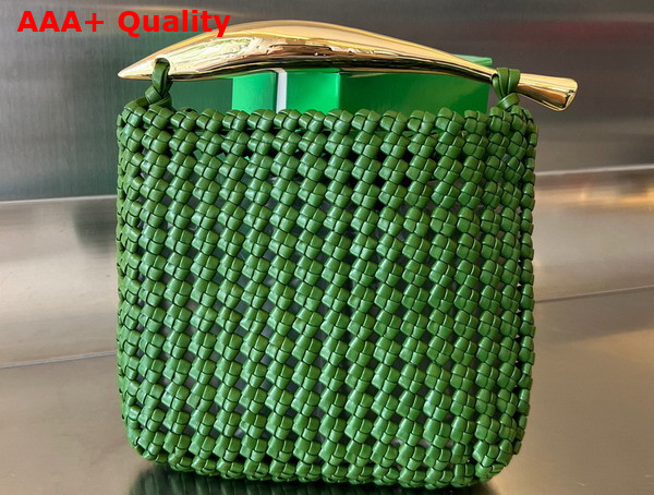 Bottega Veneta Sardine Top Handle Bag in Avocado Lambskin Replica