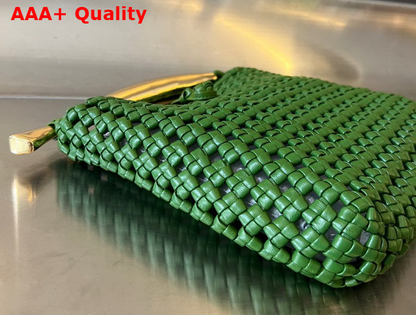 Bottega Veneta Sardine Top Handle Bag in Avocado Lambskin Replica