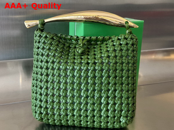 Bottega Veneta Sardine Top Handle Bag in Avocado Lambskin Replica