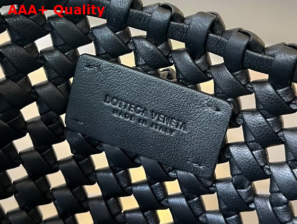 Bottega Veneta Sardine Top Handle Bag in Black Lambskin Replica