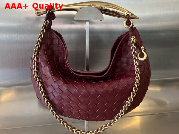 Bottega Veneta Sardine with Chain Barolo Intrecciato Leather Replica