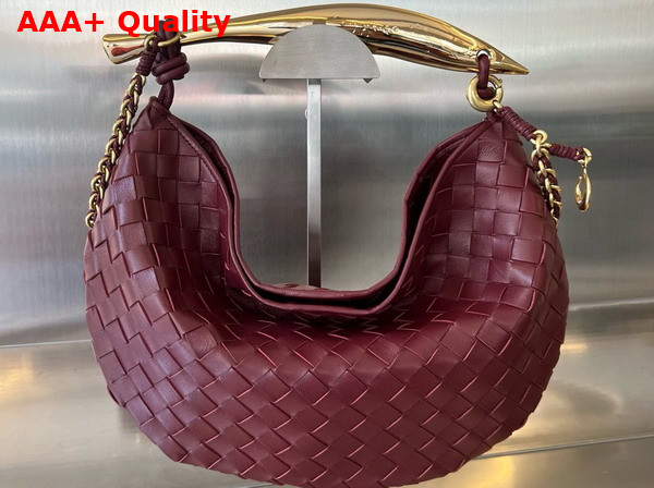 Bottega Veneta Sardine with Chain Barolo Intrecciato Leather Replica