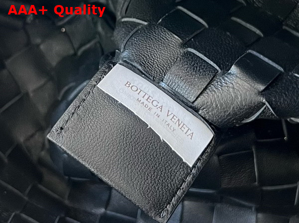 Bottega Veneta Sardine with Chain Black Intrecciato Leather Replica