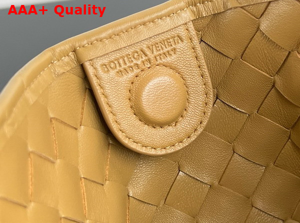 Bottega Veneta Sardine with Chain Dark Praline Intrecciato Leather Replica