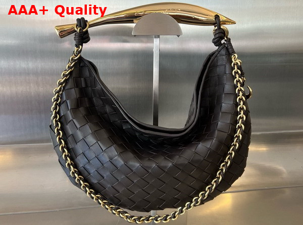 Bottega Veneta Sardine with Chain Fondant Intrecciato Leather Replica