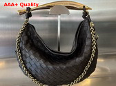 Bottega Veneta Sardine with Chain Fondant Intrecciato Leather Replica