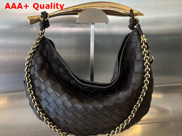 Bottega Veneta Sardine with Chain Fondant Intrecciato Leather Replica