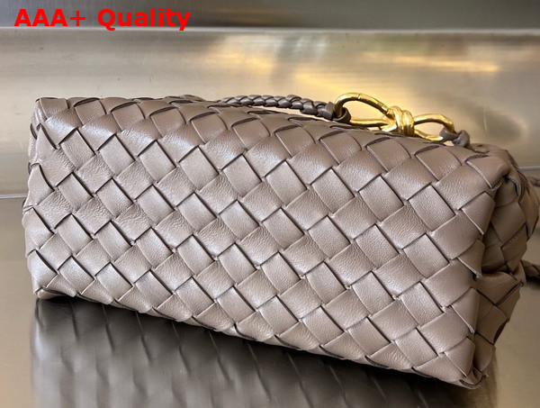 Bottega Veneta Small Andiamo Bag in Chocolate Intrecciato Leather Replica