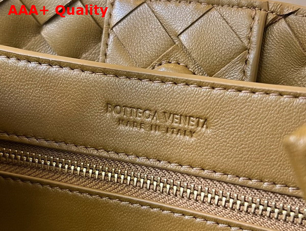 Bottega Veneta Small Andiamo Bag in Fondant Supple Intrecciato Suede Leather Replica