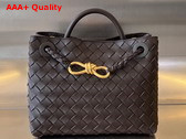 Bottega Veneta Small Andiamo Fondant Intrecciato Leather Replica