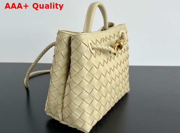 Bottega Veneta Small Andiamo Light Butterscotch Intrecciato Leather Replica