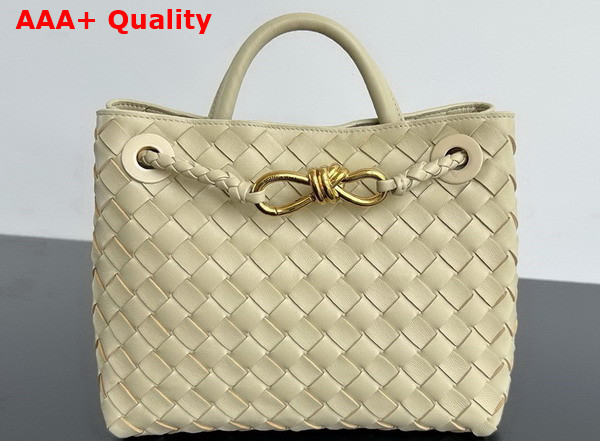 Bottega Veneta Small Andiamo Light Butterscotch Intrecciato Leather Replica