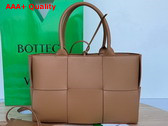 Bottega Veneta Small Arco Tote Bag Camel Lamb Skin Replica