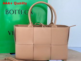 Bottega Veneta Small Arco Tote Bag Porridge Grained Leather Replica