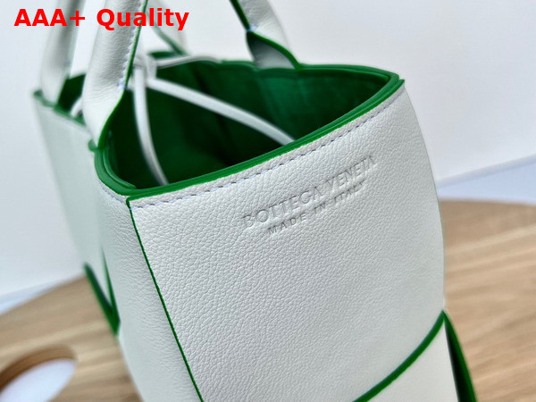 Bottega Veneta Small Arco Tote Bag White Parakeet Grained Leather Replica