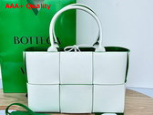 Bottega Veneta Small Arco Tote Bag White Parakeet Grained Leather Replica