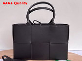 Bottega Veneta Small Arco Tote Bag in Black Lamb Skin Replica