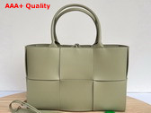 Bottega Veneta Small Arco Tote Bag in Taupe Lamb Skin Replica