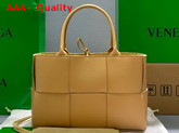 Bottega Veneta Small Arco Tote in Almond Lambskin Replica