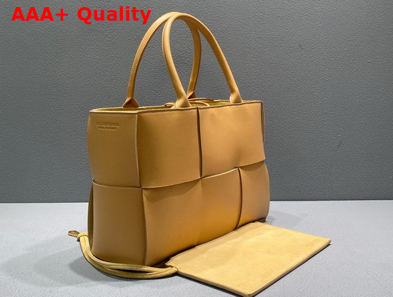 Bottega Veneta Small Arco Tote in Almond Lambskin Replica