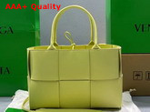 Bottega Veneta Small Arco Tote in Lemon Lambskin Replica