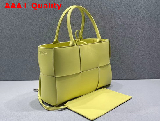 Bottega Veneta Small Arco Tote in Lemon Lambskin Replica