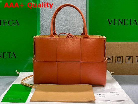 Bottega Veneta Small Arco Tote in Maple Lambskin Replica