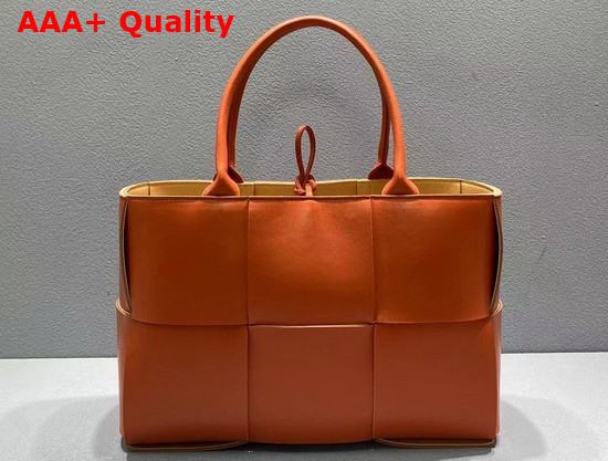 Bottega Veneta Small Arco Tote in Maple Lambskin Replica