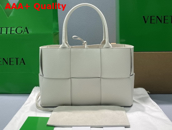 Bottega Veneta Small Arco Tote in White Calfskin Replica