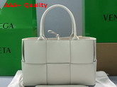 Bottega Veneta Small Arco Tote in White Calfskin Replica