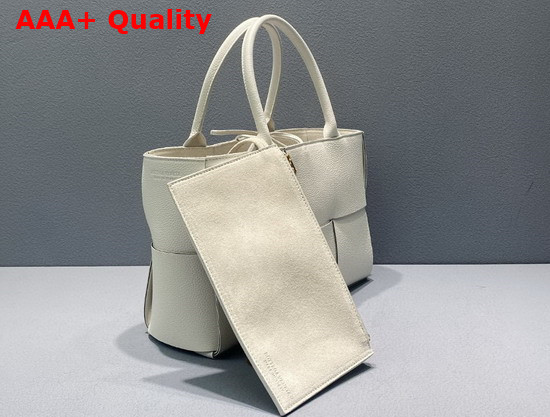 Bottega Veneta Small Arco Tote in White Calfskin Replica