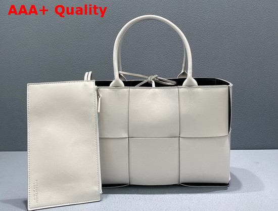 Bottega Veneta Small Arco Tote in White Lambskin Replica