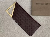 Bottega Veneta Small BV Rim Intrecciato Clutch in Merlot