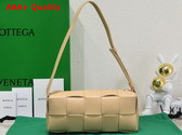 Bottega Veneta Small Brick Cassette Beige Intreccio Leather Replica