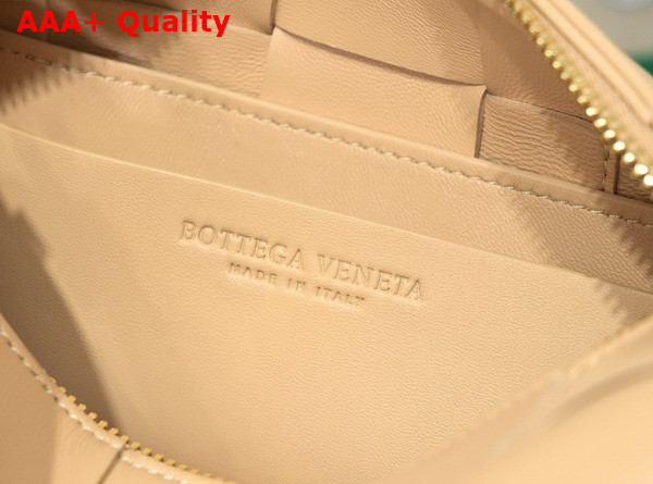 Bottega Veneta Small Brick Cassette Beige Intreccio Leather Replica