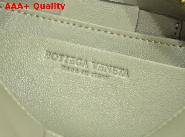 Bottega Veneta Small Brick Cassette Travertine Intreccio Leather Replica