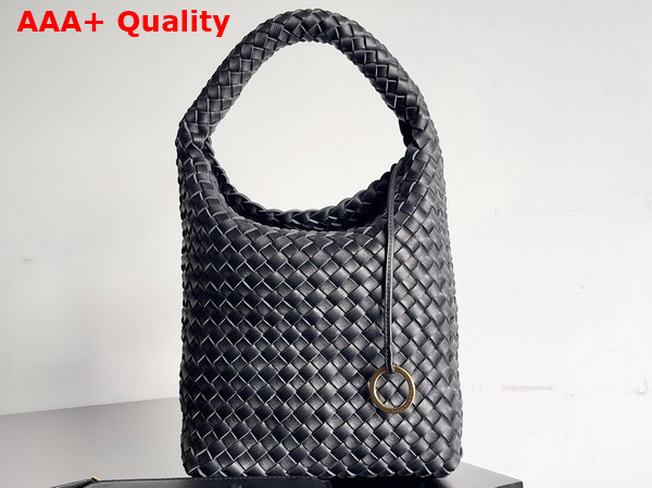 Bottega Veneta Small Cabat Bucket Bag in Black Lambskin Replica