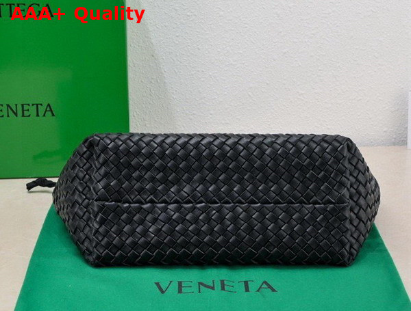 Bottega Veneta Small Cabat in Black Intreccio Leather Replica