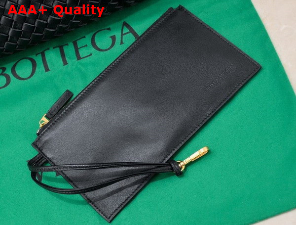 Bottega Veneta Small Cabat in Black Intreccio Leather Replica