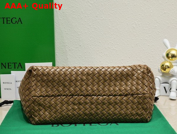 Bottega Veneta Small Cabat in Caramel Intreccio Leather Replica