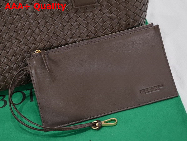 Bottega Veneta Small Cabat in Fondant Intreccio Leather Replica