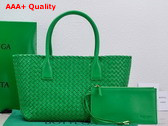 Bottega Veneta Small Cabat in Parakeet Intreccio Leather Replica