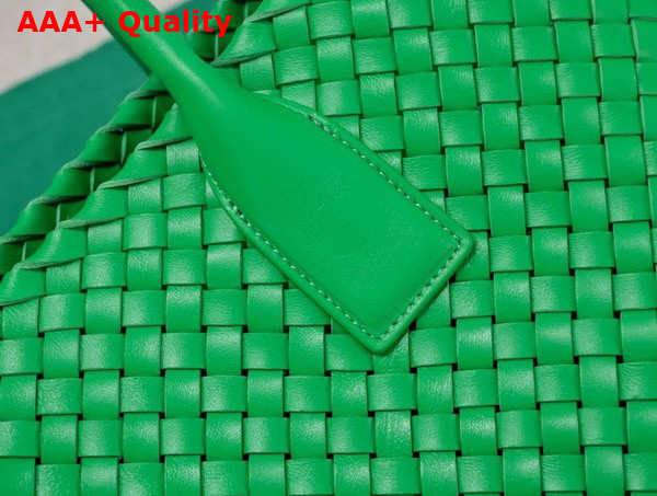 Bottega Veneta Small Cabat in Parakeet Intreccio Leather Replica