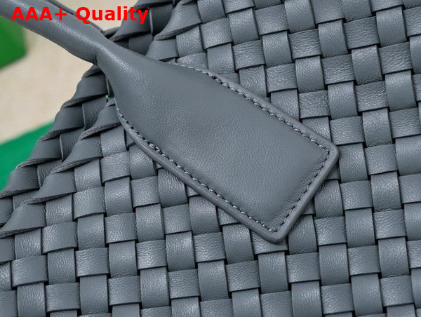 Bottega Veneta Small Cabat in Thunder Intreccio Leather Replica