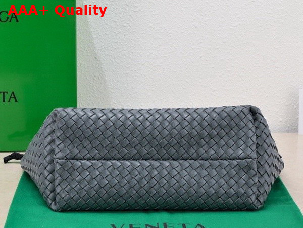 Bottega Veneta Small Cabat in Thunder Intreccio Leather Replica