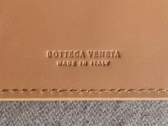 Bottega Veneta Small Card Case in Brown Nappa Lambskin