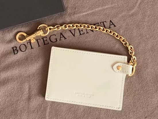 Bottega Veneta Small Card Case in Mist Nappa Lambskin