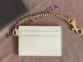 Bottega Veneta Small Card Case in Mist Nappa Lambskin