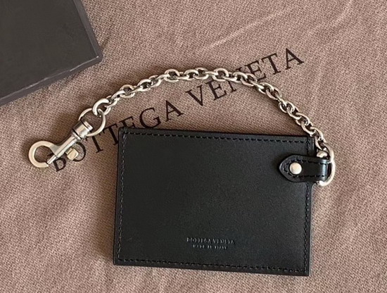 Bottega Veneta Small Card Case in Nero Nappa Lambskin